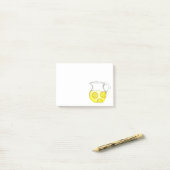 Lemonade Yellow Citrus Lemon Ade Pitcher Post-it Klebezettel (Auf Schreibtisch)