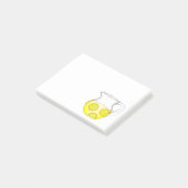 Lemonade Yellow Citrus Lemon Ade Pitcher Post-it Klebezettel (angewinkelt)
