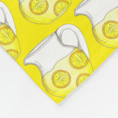 Lemonade Yellow Lemon Ade Pitcher Citrus Fleecedecke (Ecke)