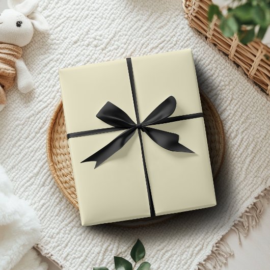 Lemonade Yellow Solid Color | Classic | elegant Geschenkpapier