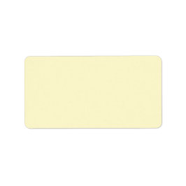 Lemonade Yellow Solid Color | Klassisches Elegant Adressaufkleber