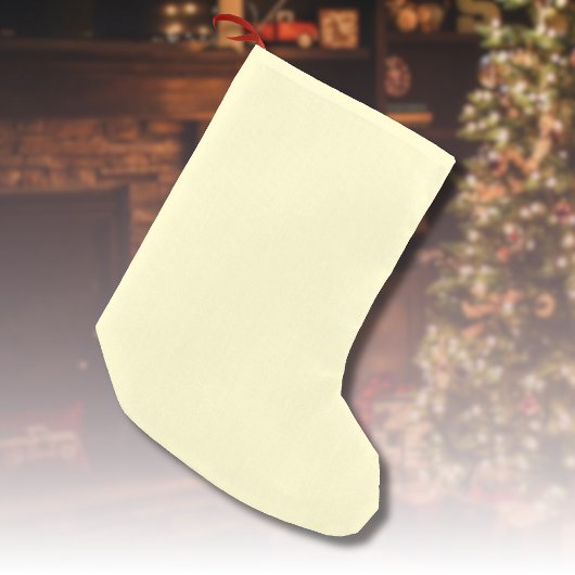 Lemonade Yellow Solid Color | Klassisches Elegant Kleiner Weihnachtsstrumpf