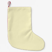 Lemonade Yellow Solid Color | Klassisches Elegant Kleiner Weihnachtsstrumpf (Vorderseite)