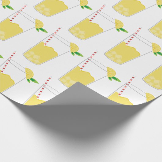 Lemonadenglas Geschenkpapier (Ecke)