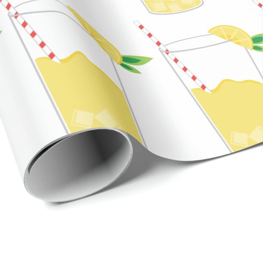 Lemonadenglas Geschenkpapier (Rolleneckpunkt)