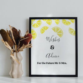 Lemonbridal dusche Rat und Rat Poster