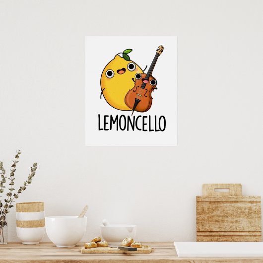 Lemoncello Funny Drink Pub Poster (Küche)