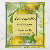 Lemoncello Personalisiert Label Set Weinetikett (Einzelnes Label)