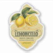 Lemoncello-Vinyl-Aufkleber Aufkleber (Vorderseite)