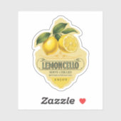 Lemoncello Vinyl Sticker (Blatt)