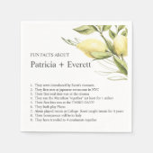 Lemond und Blätter FUN FACT WEDING Serviette (Vorderseite)