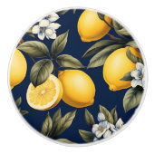 Lemonen und Blüten der Mittelmeerflotte Keramikknauf (Vorderseite)