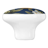 Lemonen und Blüten der Mittelmeerflotte Keramikknauf (Seitenansicht)