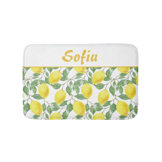 Lemonengelb Badematte (Vorderseite)