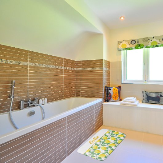 Lemonengelb Badematte