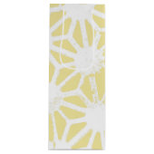 Lemongelbes geometrisches Muster Geschenktüte Für Weinflaschen (Vorderseite)