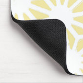 Lemongelbes geometrisches Muster Mousepad (Ecke)