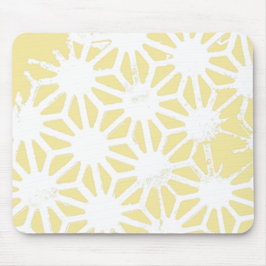 Lemongelbes geometrisches Muster Mousepad (Vorne)