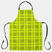Lemongelbes geometrisches Muster Schürze (Vorderseite)