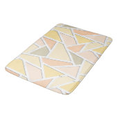 Lemongelbes Mosaikmuster Badematte (Schrägansicht)