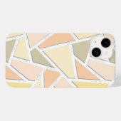 Lemongelbes Mosaikmuster Case-Mate iPhone Hülle (Rückseite (Horizontal))