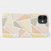 Lemongelbes Mosaikmuster Case-Mate iPhone Hülle (Rückseite (Horizontal))
