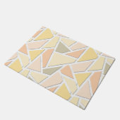 Lemongelbes Mosaikmuster Fußmatte (Schrägansicht)