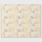 Lemongelbes Mosaikmuster Geschenkpapier (Flach)