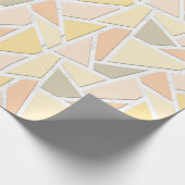Lemongelbes Mosaikmuster Geschenkpapier (Ecke)