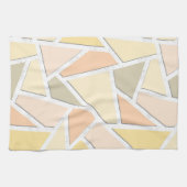Lemongelbes Mosaikmuster Geschirrtuch (Horizontal)