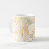 Lemongelbes Mosaikmuster Kaffeetasse (Vorderseite Links)