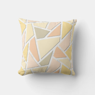 Lemongelbes Mosaikmuster Kissen
