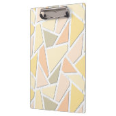 Lemongelbes Mosaikmuster Klemmbrett (Links)