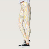 Lemongelbes Mosaikmuster Leggings (Links)