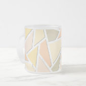 Lemongelbes Mosaikmuster Mattglastasse (Vorderseite Links)