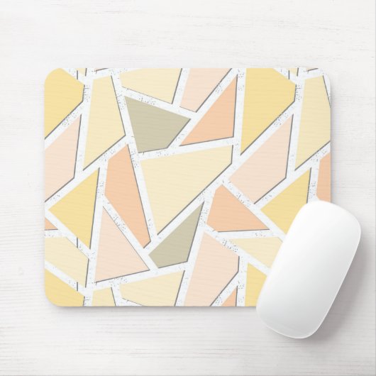 Lemongelbes Mosaikmuster Mousepad (Mit Mouse)