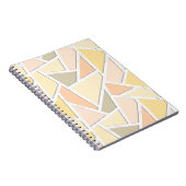 Lemongelbes Mosaikmuster Notizblock (Rechte Seite)