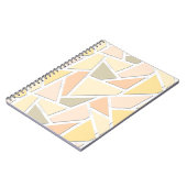 Lemongelbes Mosaikmuster Notizblock (Linke Seite)
