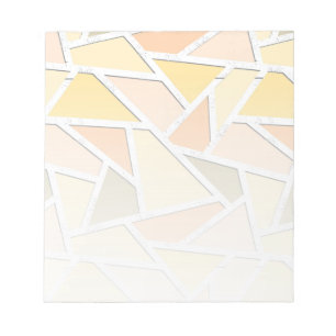 Lemongelbes Mosaikmuster Notizblock