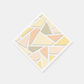 Lemongelbes Mosaikmuster Serviette (Ecke)
