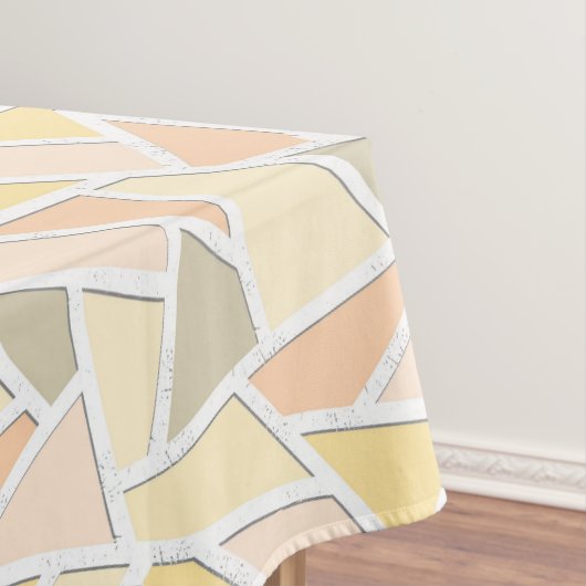 Lemongelbes Mosaikmuster Tischdecke (Beispiel)