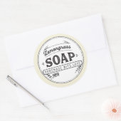 Lemongras-Seifen-Aufkleber-Aufkleber Runder Aufkleber (Umschlag)