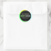 Lemongrass Body Scrub Labels Runder Aufkleber (Tasche)