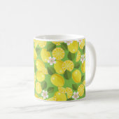 Lemonitrus nahtloser Hintergrund Kaffeetasse (VorderseiteRechts)