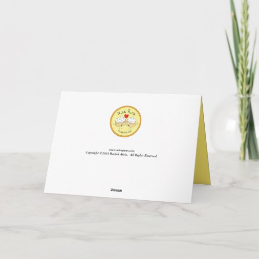 Lemonkey Lemon Monkey Grußkarte Karte (Rückseite)