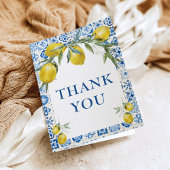 LemonMediterranean Blue Tile Vielen Dank Karten