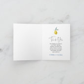 LemonMediterranean Blue Tile Vielen Dank Karten (Innenseite)