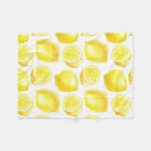 Lemonmuster Fleecedecke (Vorderseite (Horizontal))