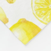 Lemonmuster Fleecedecke (Ecke)