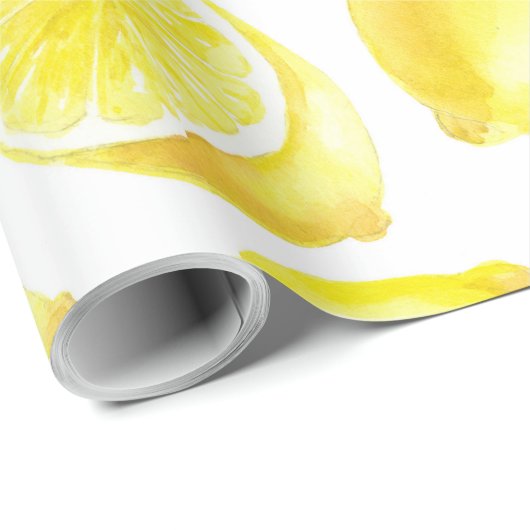 Lemonmuster Geschenkpapier (Rolleneckpunkt)